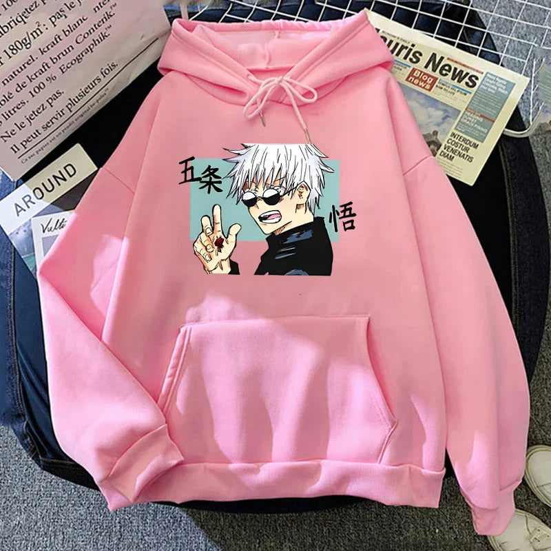 Anime Satoru Gojo Hoodie - Unisex Harajuku Streetwear