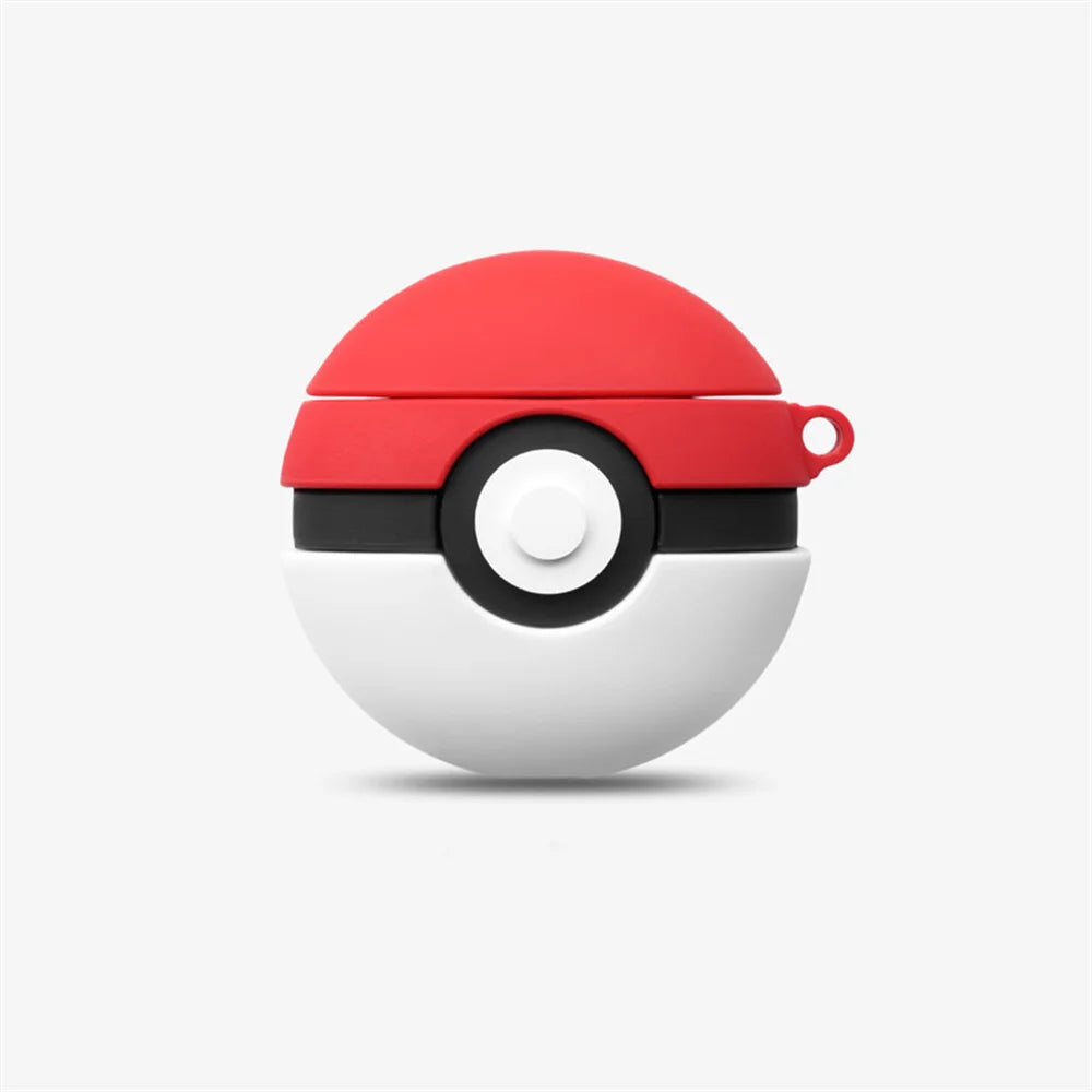 Cute Pokemon Poke Ball 3D Silicone Earphone Cases for Airpods pro 3 2 pro2 Wireless Bluetooth Headset Cover