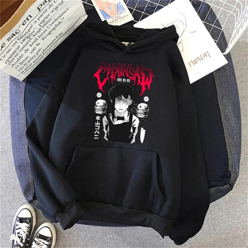 Chainsaw Men's Hoodie Men's Fashion Hoodie Hip Hop Casual Women Hoodie Boys' Street Coat Anime Pattern Men Long Sleeve Clothing