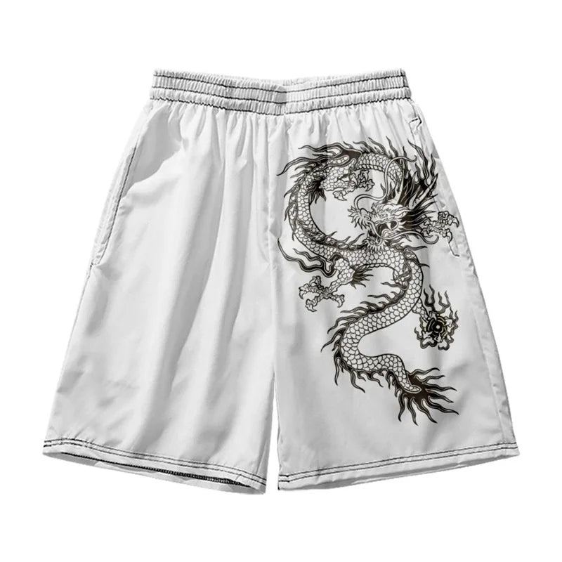 3D Chinese Style Dragon Board Shorts Beach Summer Men hip hop Sport Surfing Costumes Trunks Swimwear Cartoon Short Pants