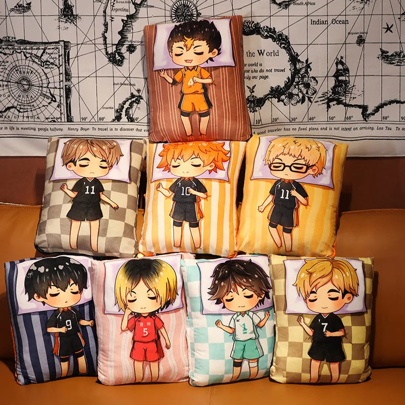 36x27cm Haikyuu!! Anime Hinata Shoyo Plush Doll Pillow Double Sided Print