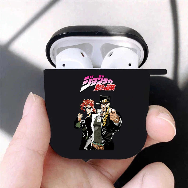 JoJo's Bizarre Adventure JoJo Anime Soft silicone TPU Case For AirPods Pro2 1 2 3 Black Wireless Bluetooth Earphone Box Cover