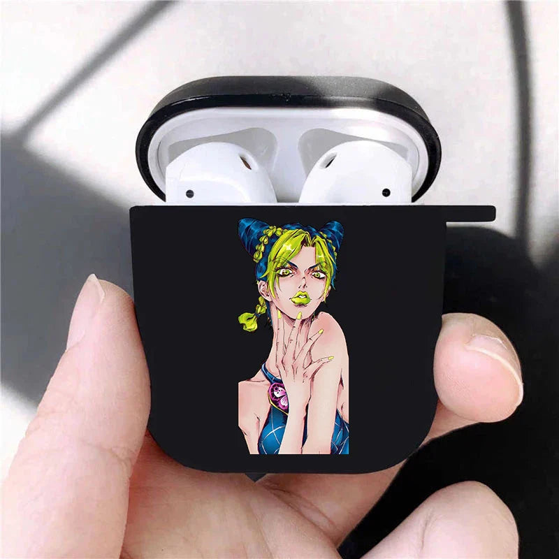 JoJo's Bizarre Adventure JoJo Anime Soft silicone TPU Case For AirPods Pro2 1 2 3 Black Wireless Bluetooth Earphone Box Cover