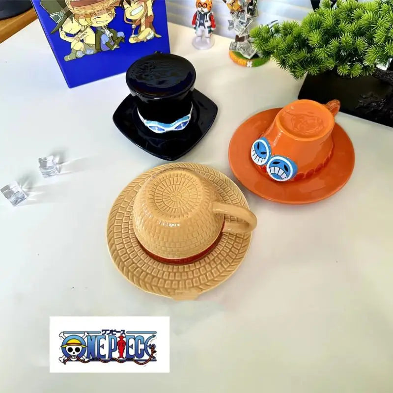 Anime One Piece Ceramic Mug Ceramic Bowl Luffy Coffee Cup Beverage Cup Office Drink Water Play Tricks Originality