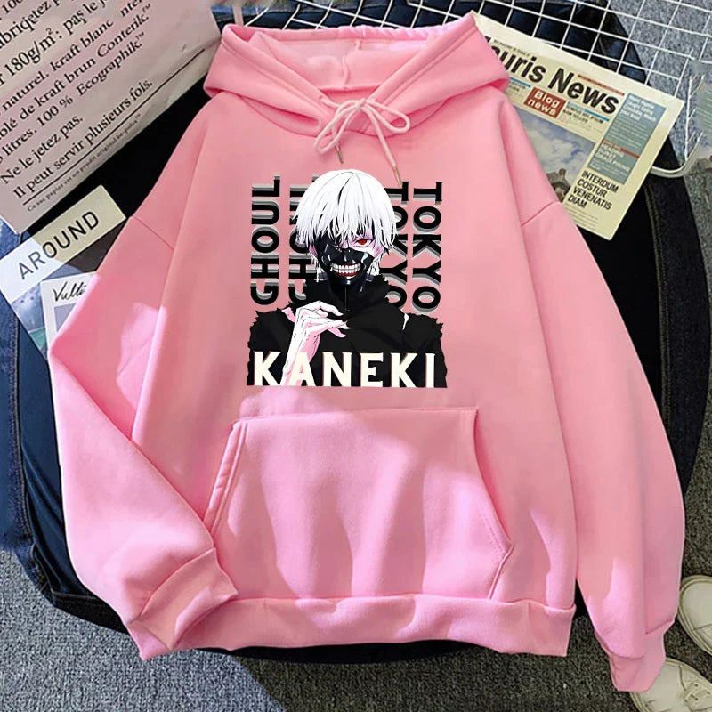 Anime Tokyo Ghoul Kaneki Ken Print Hoodie - Unisex Pullover