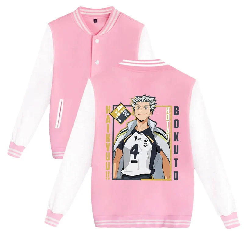 Haikyuu Kotaro Bokuto Baseball Jacket - Harajuku Style