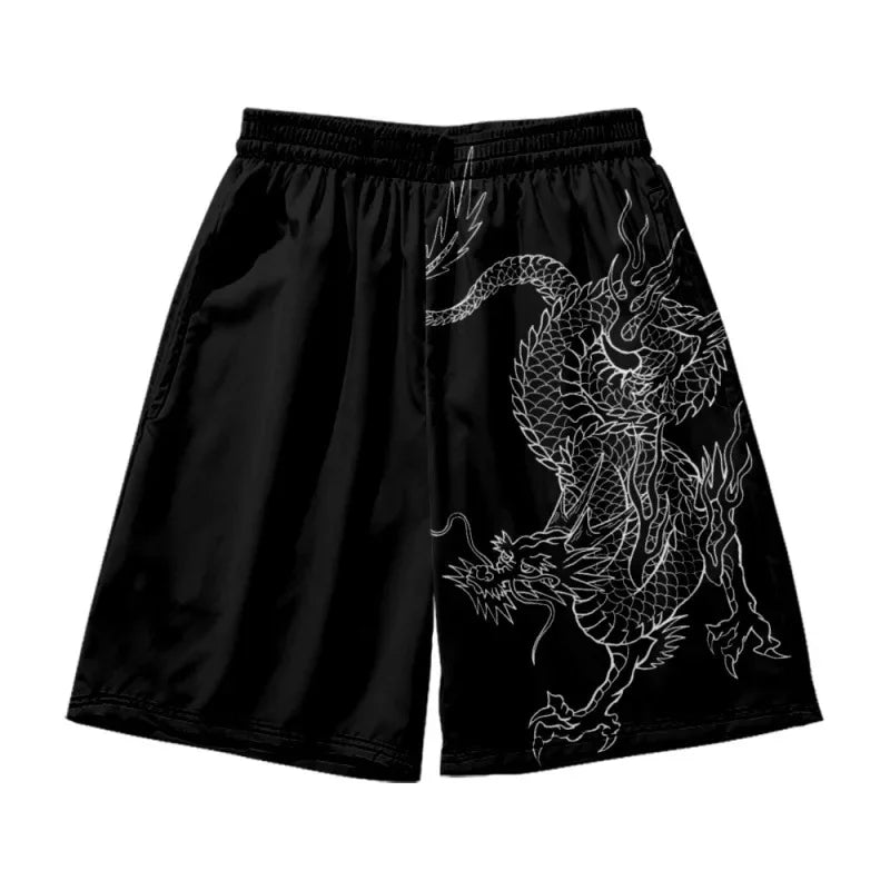 3D Chinese Style Dragon Board Shorts Beach Summer Men hip hop Sport Surfing Costumes Trunks Swimwear Cartoon Short Pants