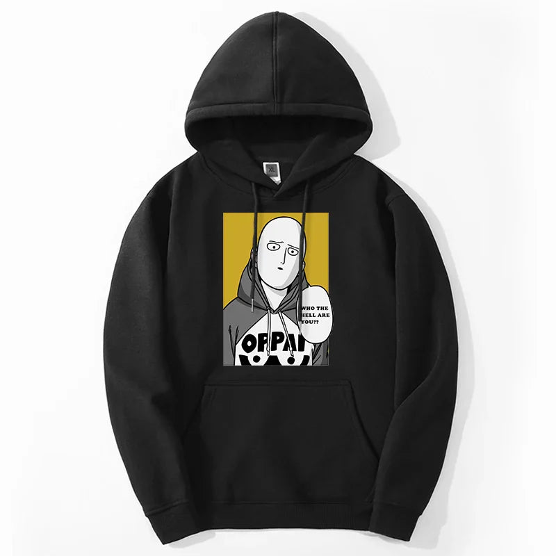 One Punch Man Graphic Hoodie Pullover Japan Anime Saitama Mens Sweatshirts Harajuku New Fleece Pullover Sudaderas