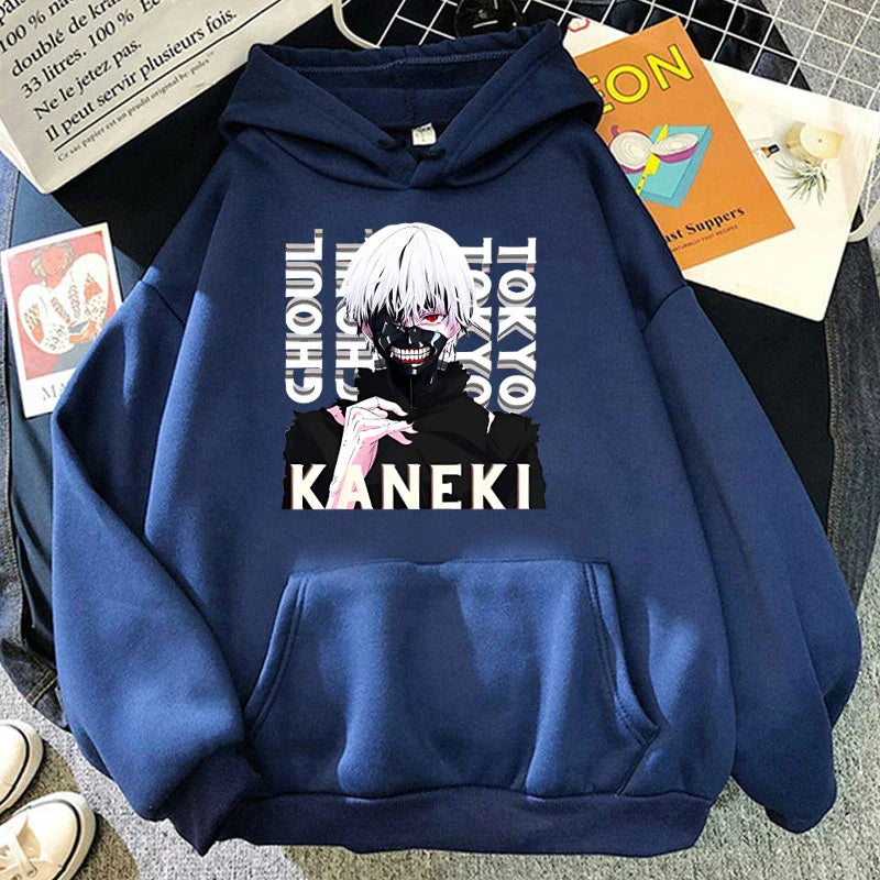 Anime Tokyo Ghoul Kaneki Ken Print Hoodie - Unisex Pullover