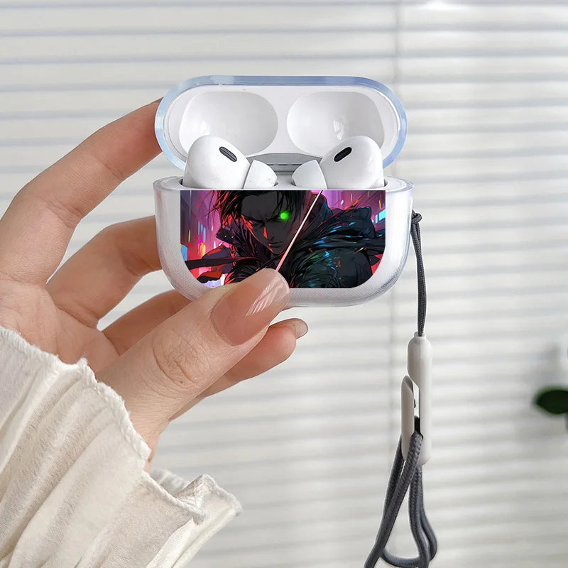 Anime Attack on Titan Case For Apple Airpods Pro Headphone Shockproof Protection Air Pods Pro 1/2 3Earphone Box Soft Cover