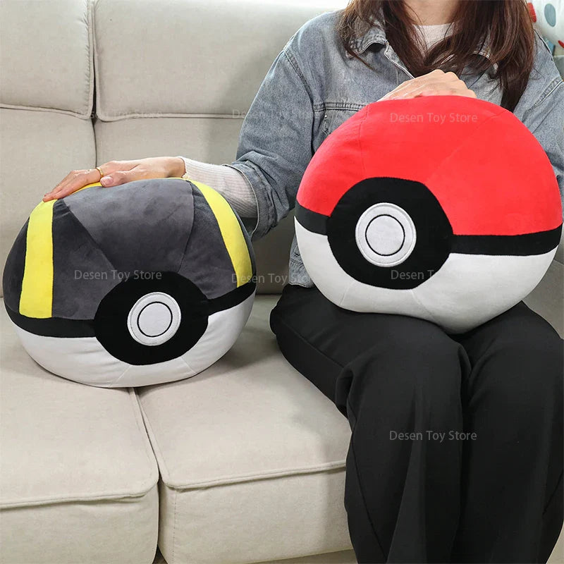 4 Styles Pokemon Plush Big Size PokeBall Cushion Ultra Ball Master Ball Great Ball Cushion Pillow Soft Anime Stuffed Toy Bedroom