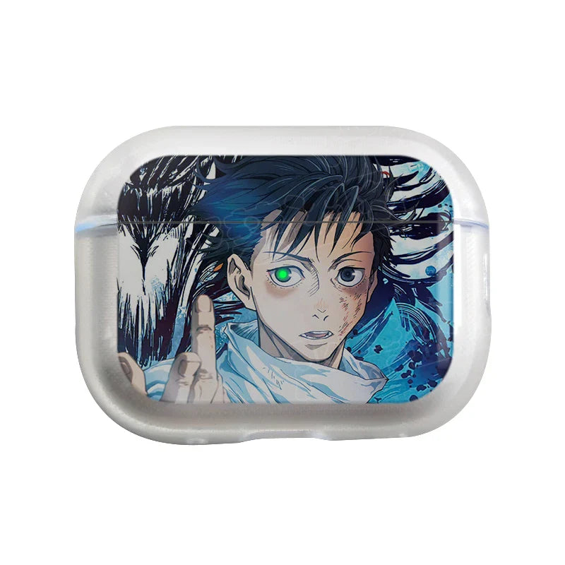 Jujutsu Kaisen Gojo Satoru Transparent Earphone Case for Apple AirPods 123