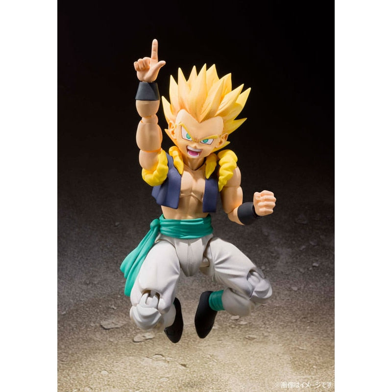 100% Original Bandai S.H. Figuarts Super Saiyan Gotenks Dragon Ball Z In Stock Anime Action Collection Figures Model Toys