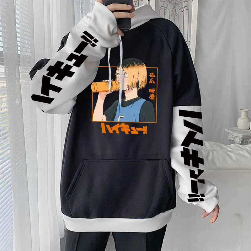 Kenma Kozume Haikyuu Anime Hoodies Nekoma High School Volleyball