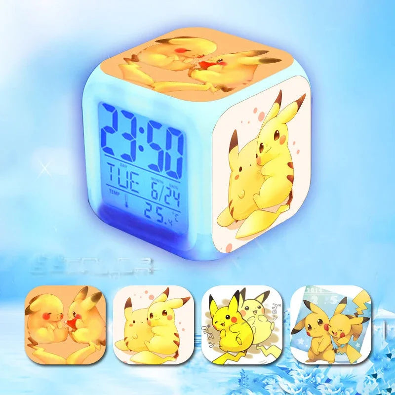 Pokemon Pikachu Digital Alarm Clock - Color Changing, Luminous