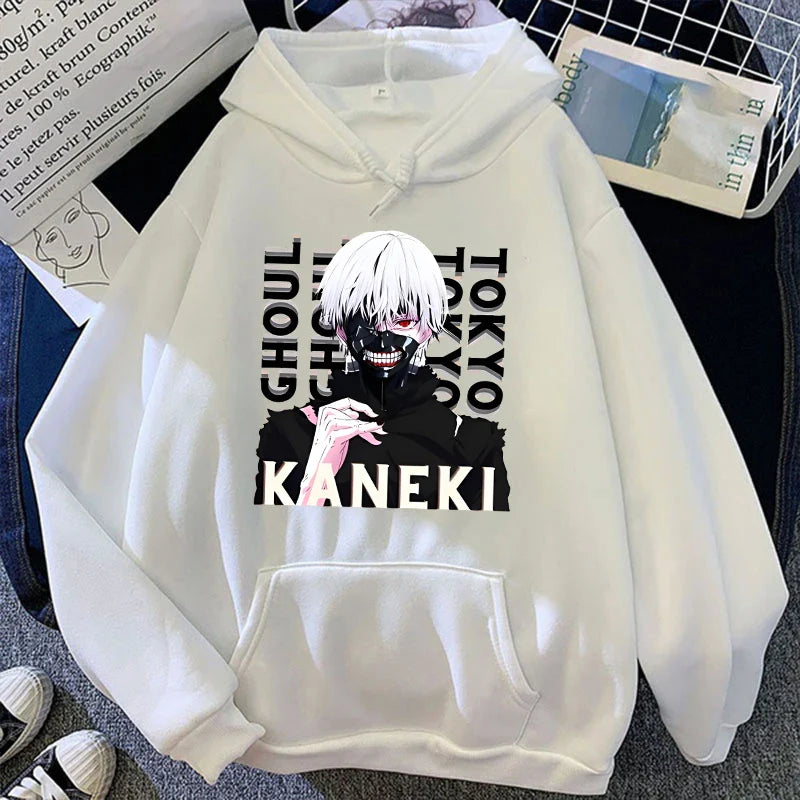 Anime Tokyo Ghoul Kaneki Ken Print Hoodie - Unisex Pullover