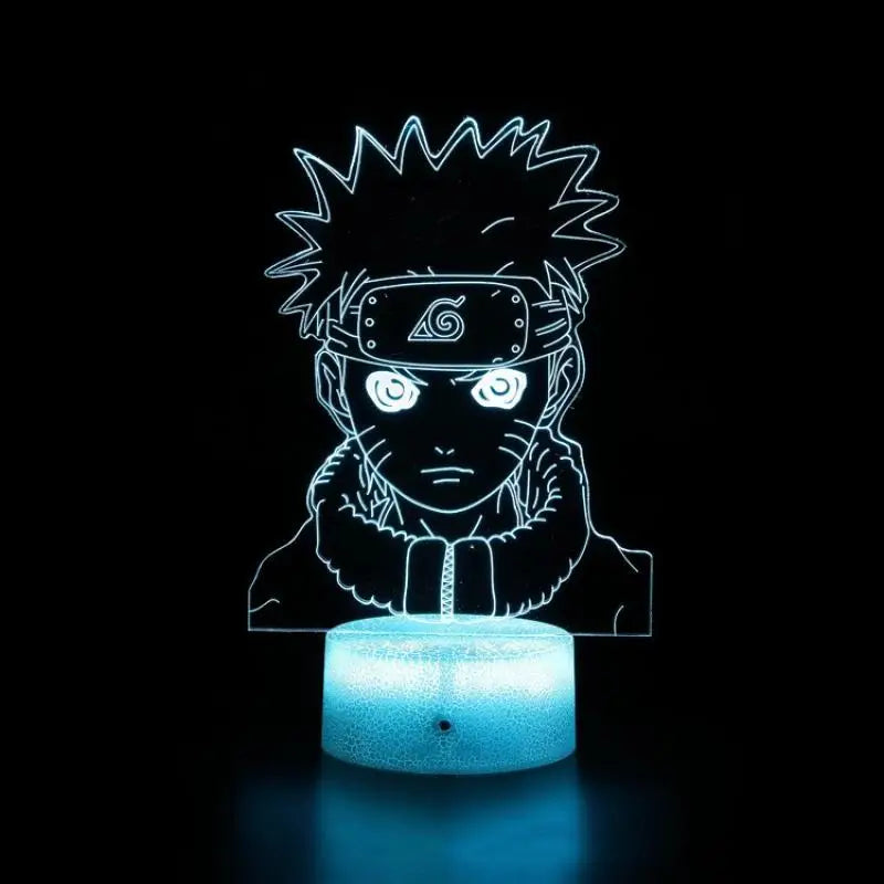 7 Colors Anime Naruto LED Night Light Toy Anime Akatsuki Uchiha Itachi Sasuke Colorful 3D Mini Table Lamp Toys Xmas Gift