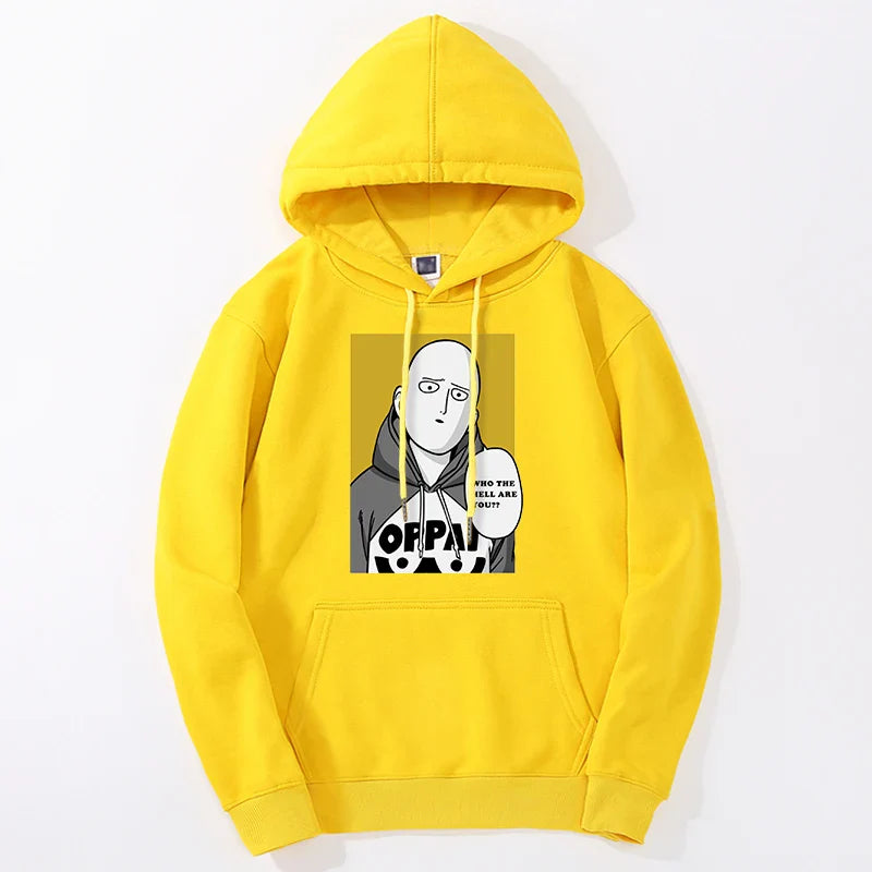 One Punch Man Graphic Hoodie Pullover Japan Anime Saitama Mens Sweatshirts Harajuku New Fleece Pullover Sudaderas