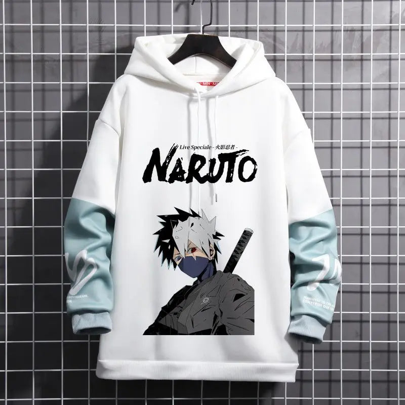 New Naruto Anime  Akatsuki Cosplay Akatsuki Uchiha Itachi Full-Size Sweatshirt Student 3D Printed Hooded Sweater Coat