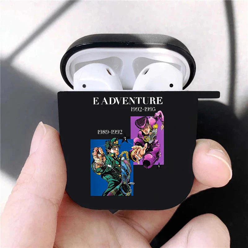 JoJo's Bizarre Adventure JoJo Anime Soft silicone TPU Case For AirPods Pro2 1 2 3 Black Wireless Bluetooth Earphone Box Cover