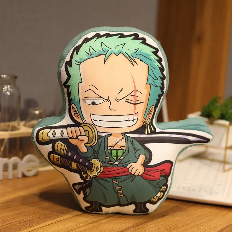 One Piece Luffy Pillow Zoro Sanji Stuffed Huggable Dolls  Anime Peripherals Cushion Pillow Toys Children Birthday Gift