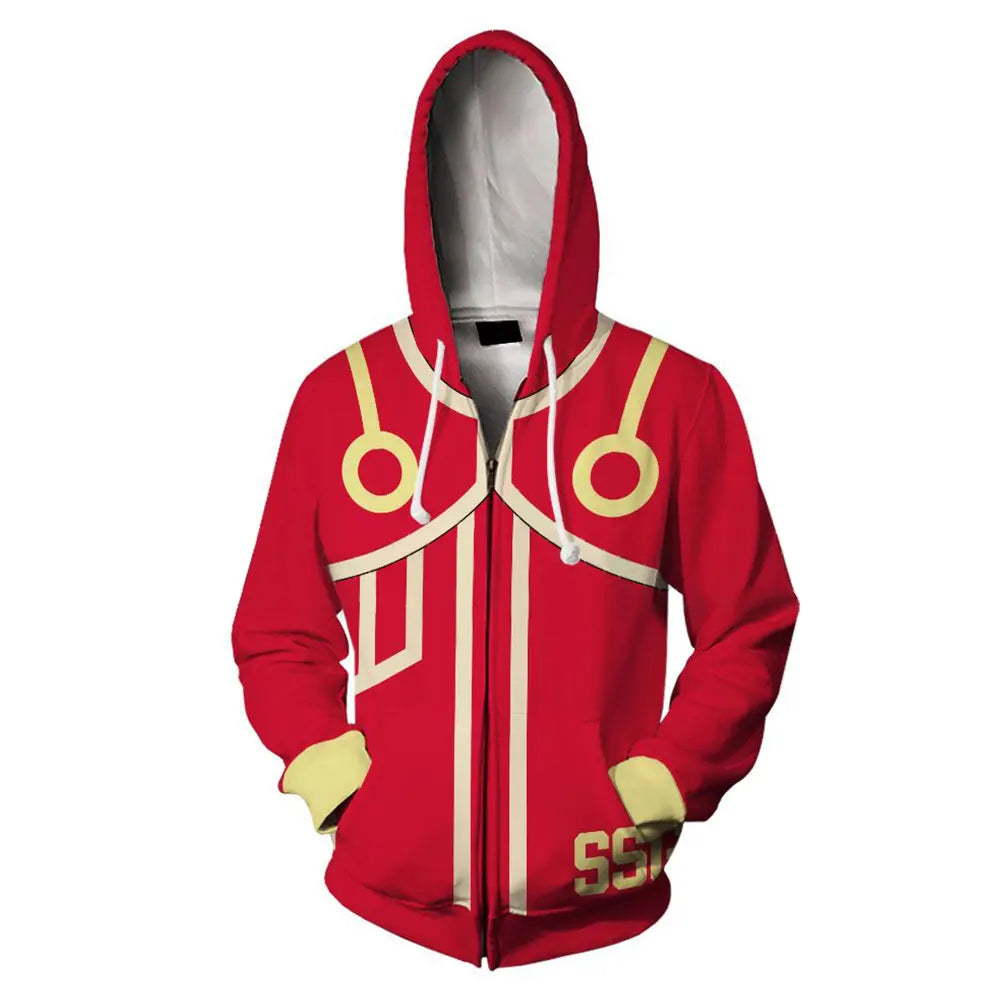 Egghead Island Cosplay Luffy Anime One Piece Hoodie 3D Printed