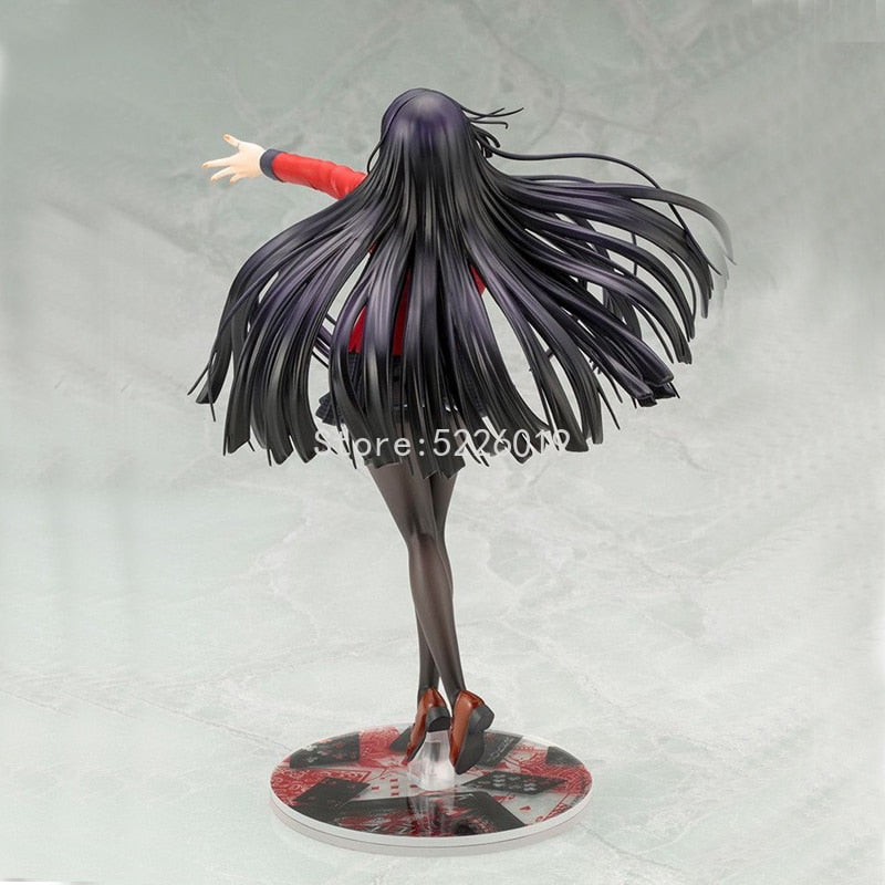 22cm Kakegurui Anime Figure Jabami Yumeko Action Figure Kakegurui Uniform Ver. Mary Saotome Figurine Collection Model Doll Toys