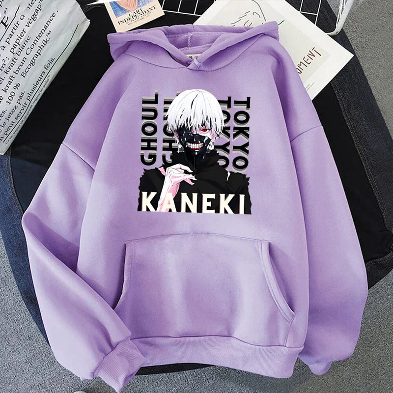 Anime Tokyo Ghoul Kaneki Ken Print Hoodie - Unisex Pullover