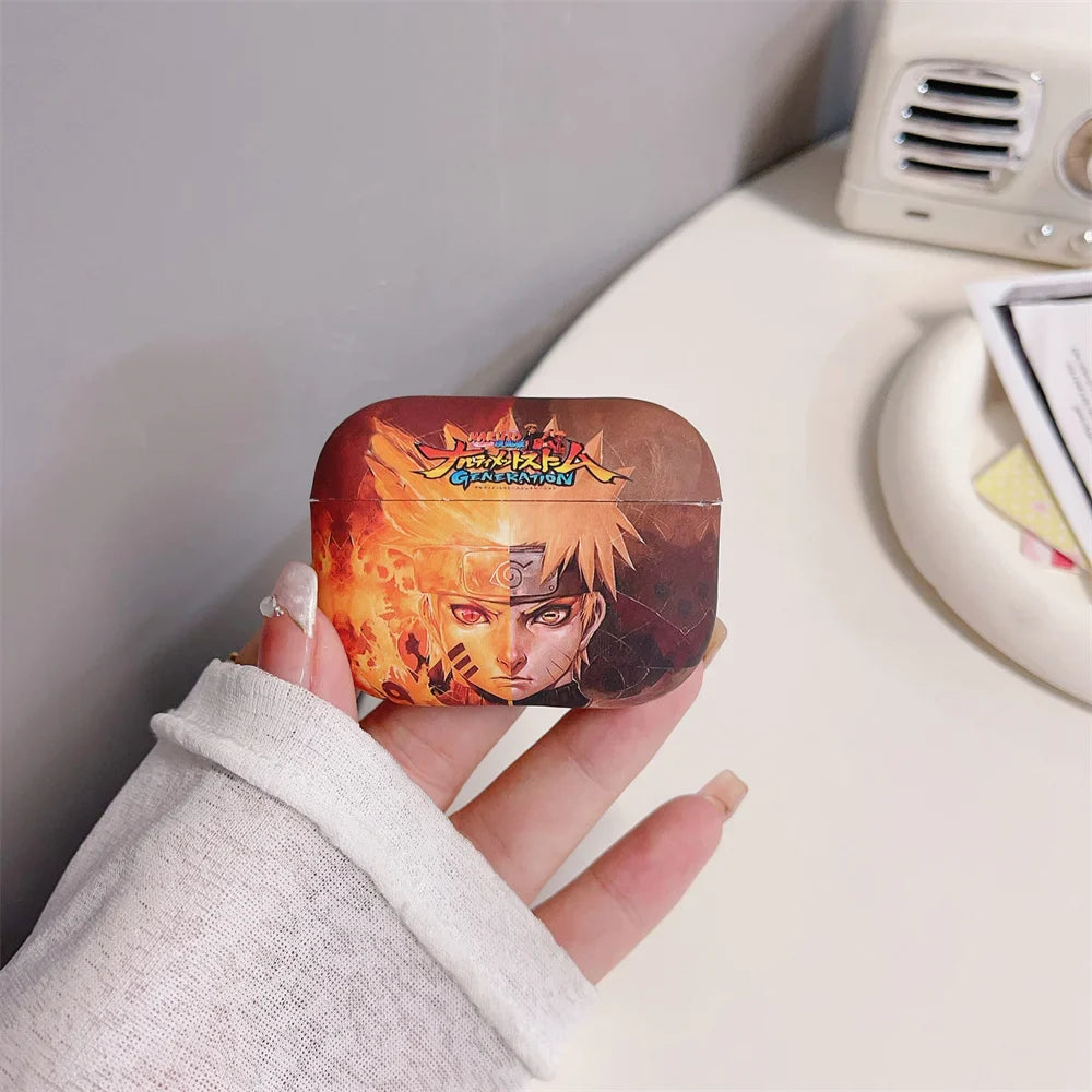 Anime Naruto Wireless Bluetooth Earphone Case For Apple AirPods 1 2 3 Pro Itachi SSasuke Cover Funda Headphone Headset