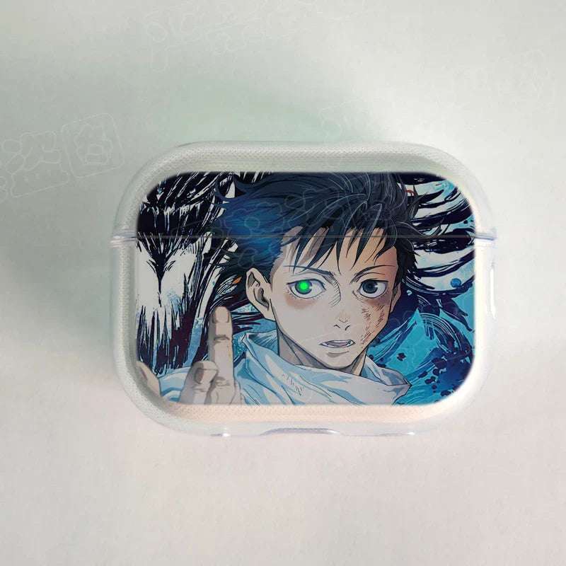 Jujutsu Kaisen Gojo Satoru Transparent Earphone Case for Apple AirPods 123