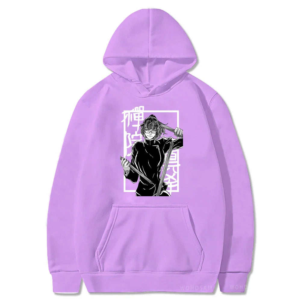 Anime Jujutsu Kaisen Plus Size Hoodies Zenin Maki Anime