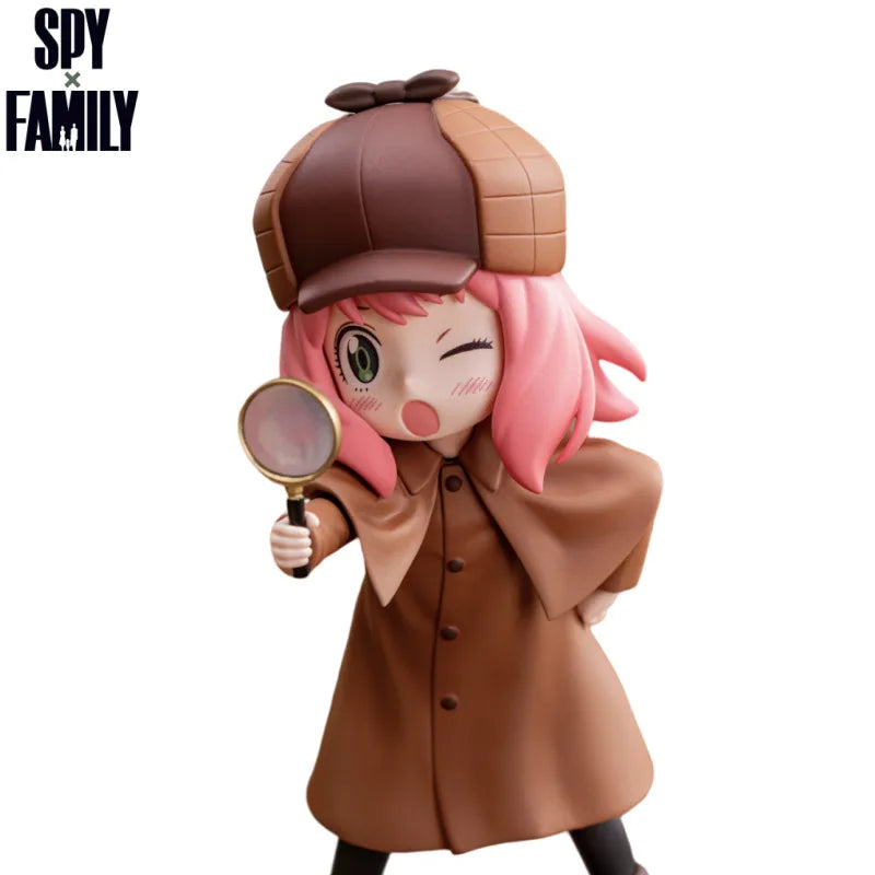 13cm SPY FAMILY Figurine Anya Forger Action Figures Detective Uniform PVC Anime Model Collection Toys Statue Kids Birthday Gift