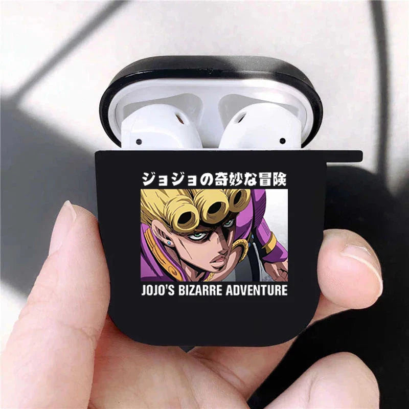 JoJo's Bizarre Adventure JoJo Anime Soft silicone TPU Case For AirPods Pro2 1 2 3 Black Wireless Bluetooth Earphone Box Cover