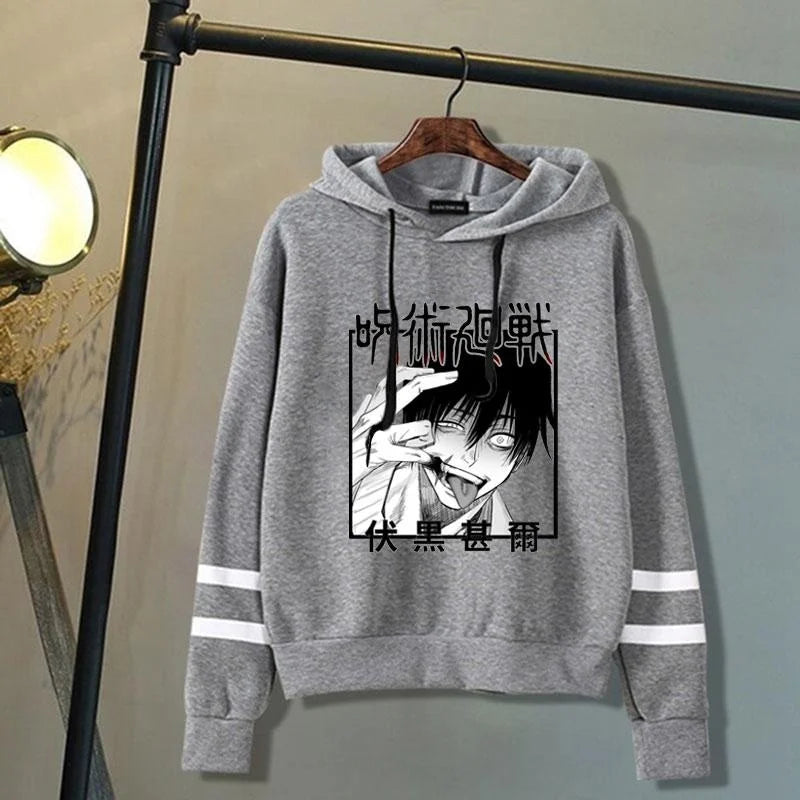 New Fushiguro Toji Hoodie Men Women Fashion Personality Long Sleeve Pullover Casual Anime Hooded Sweatshirt