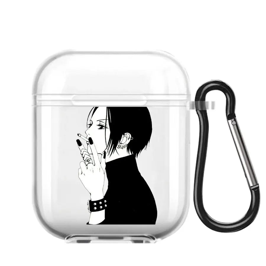 Cute  anime Nana Osaki Soft silicone TPU Case For new AirPods Pro 2 1 2 3 Clear Wireless Bluetooth Earphone Box Cover