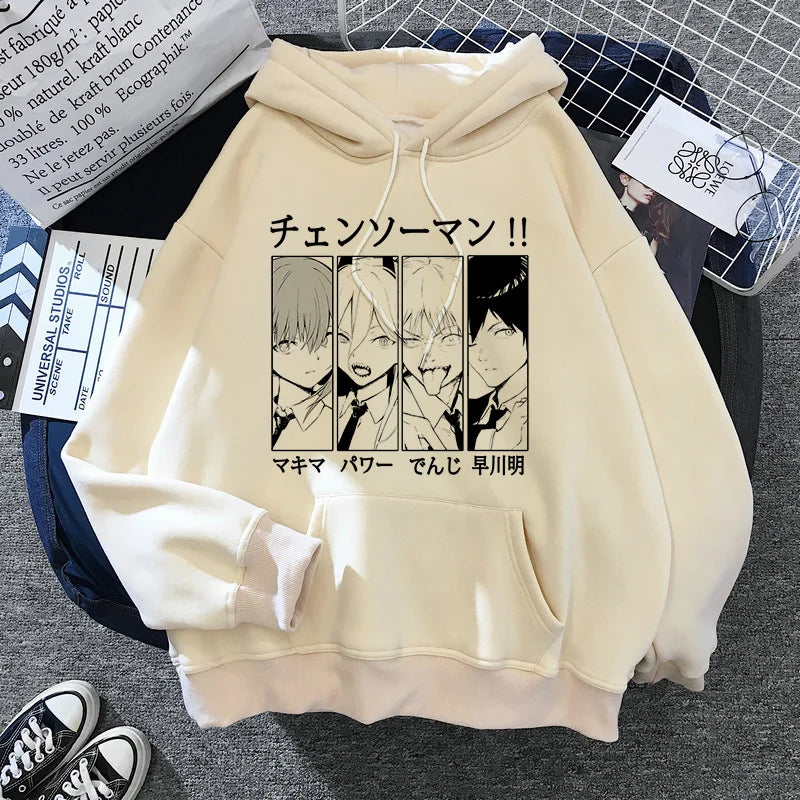 Chainsaw Men's Hoodie Men's Fashion Hoodie Hip Hop Casual Women Hoodie Boys' Street Coat Anime Pattern Men Long Sleeve Clothing