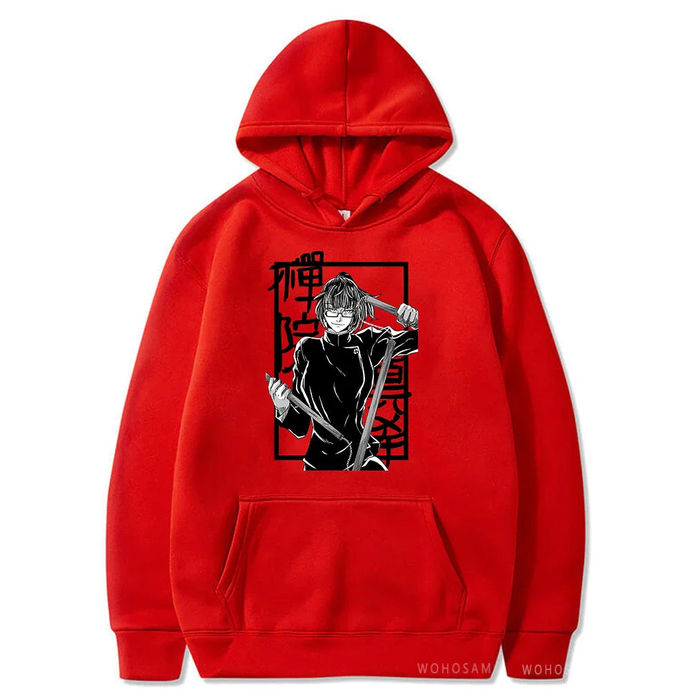 Anime Jujutsu Kaisen Plus Size Hoodies Zenin Maki Anime