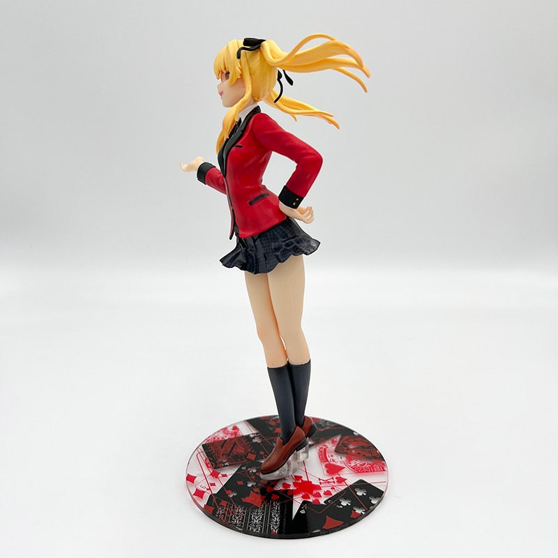 22cm Kakegurui Anime Figure Jabami Yumeko Action Figure Kakegurui Uniform Ver. Mary Saotome Figurine Collection Model Doll Toys