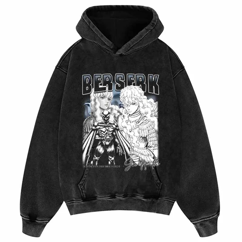 Vintage Japanese Anime Hoodie Men Streetwear Hip Hop Sweatshirt Guts Graphic Hoodie Harajuku COTTON Hoodies Pullover JFCQ02