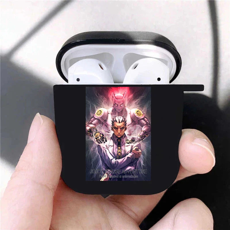 JoJo's Bizarre Adventure JoJo Anime Soft silicone TPU Case For AirPods Pro2 1 2 3 Black Wireless Bluetooth Earphone Box Cover