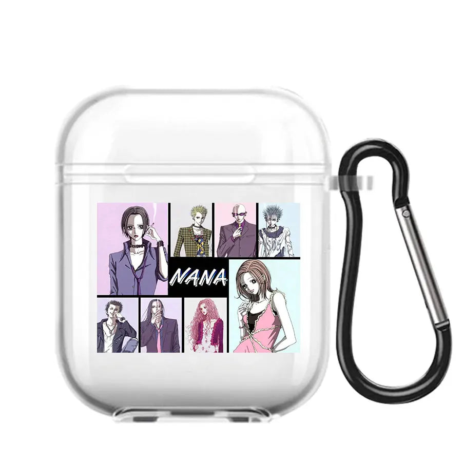 Cute  anime Nana Osaki Soft silicone TPU Case For new AirPods Pro 2 1 2 3 Clear Wireless Bluetooth Earphone Box Cover