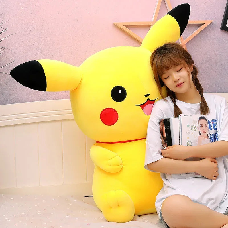 40-60cm Pokemon Pikachu Plush Toys Pillow Anime Elf Plush Doll Soft Stuffed Kawaii Pikachu Doll Xmas Gift For Kids