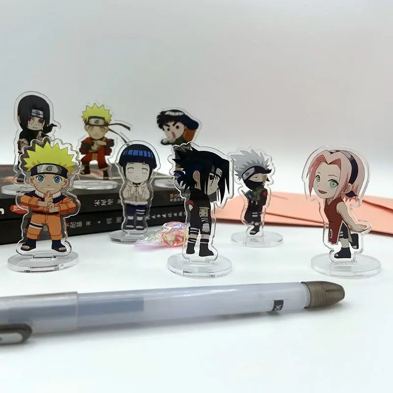 Naruto Acrylic Figure Stand - Uchiha Sasuke Desk Decor Ornament