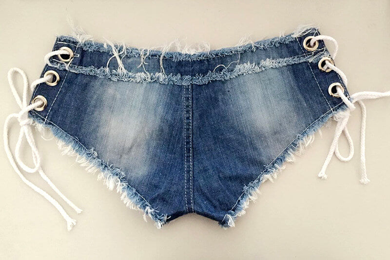 Women's Cut Off Low Waist Mini Denim Shorts Mini Hot Pants