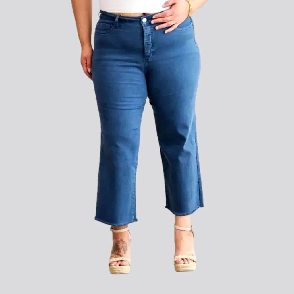 Y2k cutoff-bottoms jeans for women