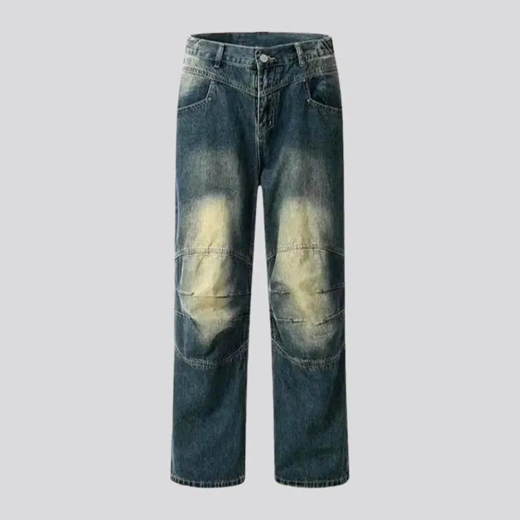 Y2k men's medium-wash jeans