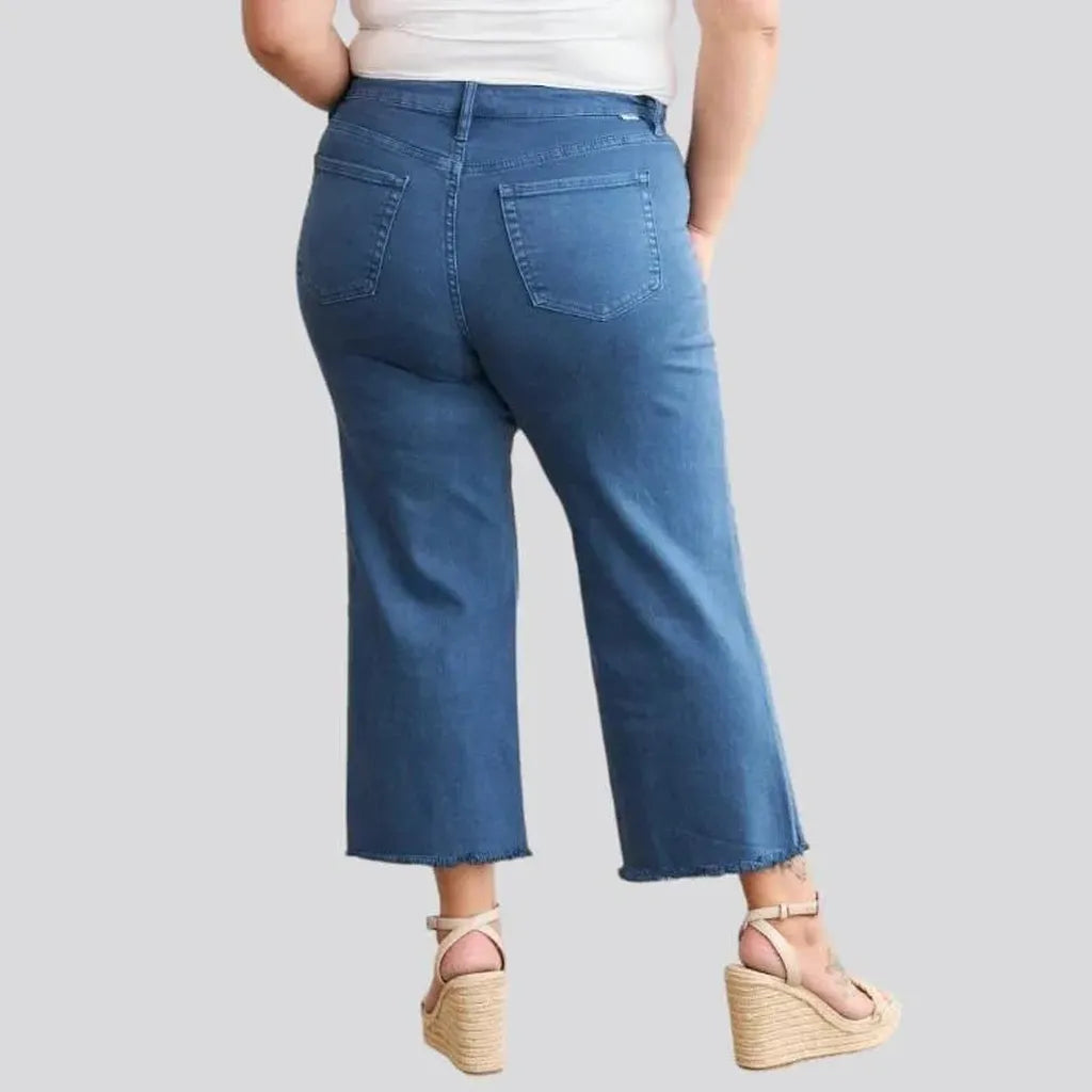 Y2k cutoff-bottoms jeans for women