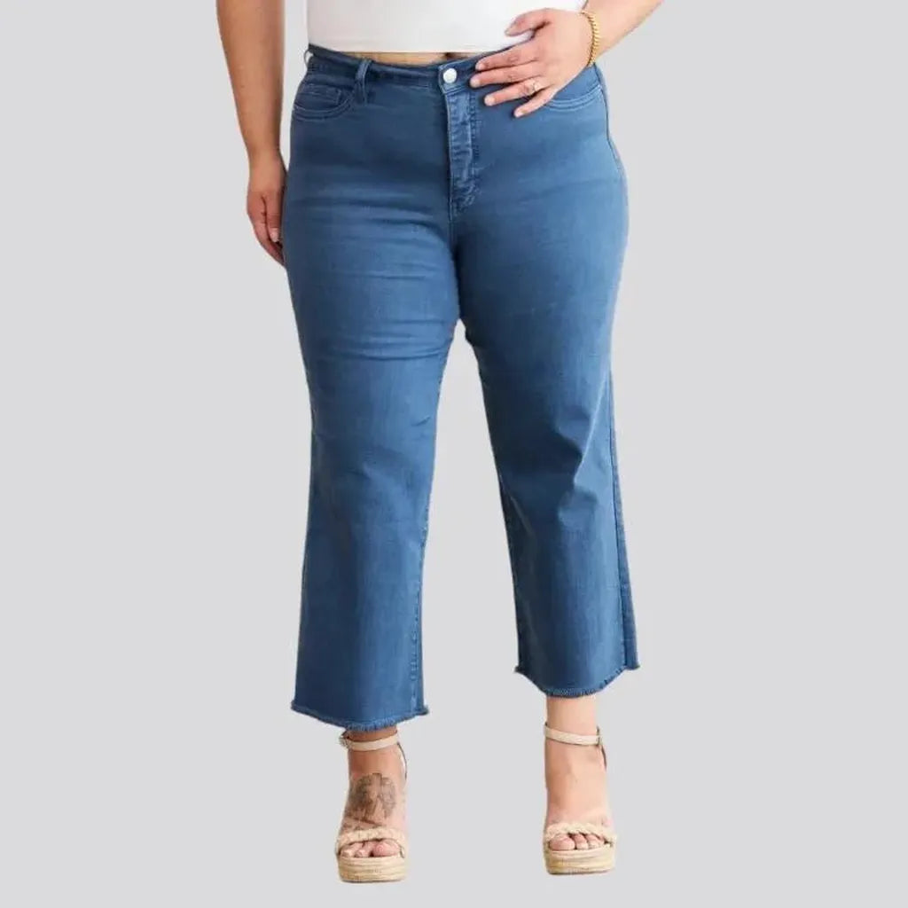 Y2k cutoff-bottoms jeans for women