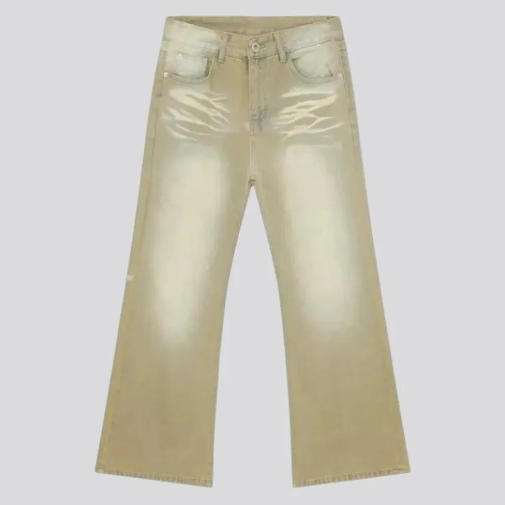 Y2k street style fashion men's jeans