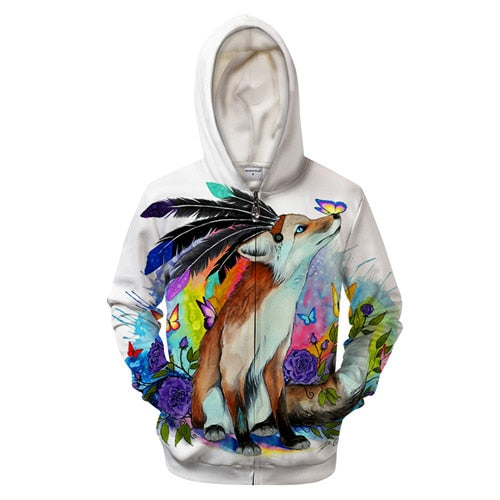 Forest Friends Zip-up Hoodie